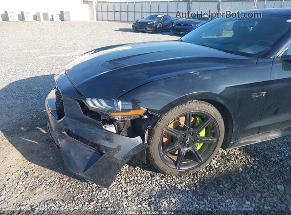 1FA6P8CF8K5131905 2019 FORD MUSTANG Black წინა ხედი
