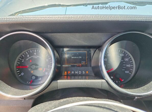 1FA6P8CF8K5147876 2019 FORD MUSTANG Gray Instrument cluster view