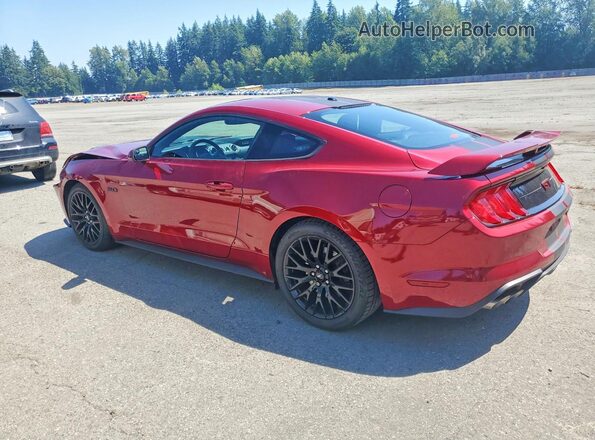 1FA6P8CF8K5169795 2019 FORD MUSTANG Red Trasero izquierdo