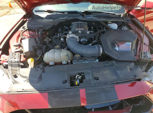 1FA6P8CF8K5169795 2019 FORD MUSTANG Red Vista interior trasera