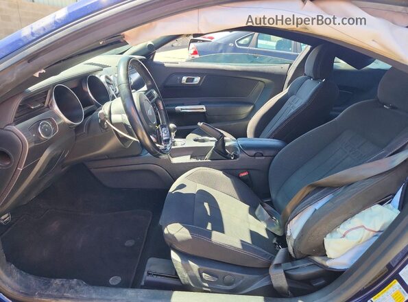 1FA6P8CF8L5170124 2020 FORD MUSTANG Blue Front interior view