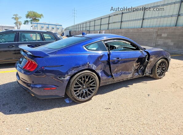 1FA6P8CF8L5170124 2020 FORD MUSTANG Blue Rear right