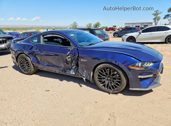 1FA6P8CF8L5170124 2020 FORD MUSTANG Blue Front right