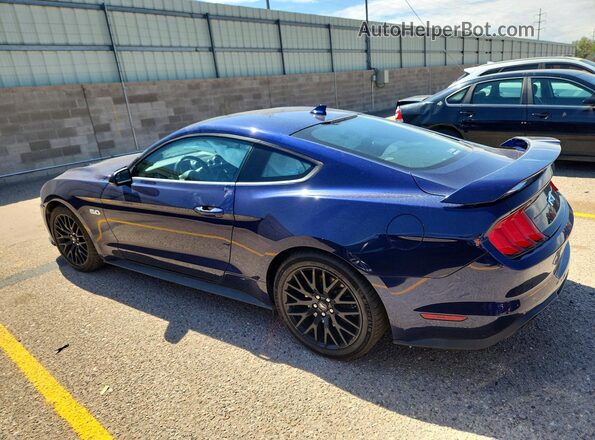 1FA6P8CF8L5170124 2020 FORD MUSTANG Blue Rear left