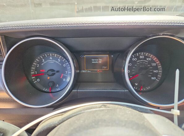 1FA6P8CF8L5170124 2020 FORD MUSTANG Blue Instrument cluster view