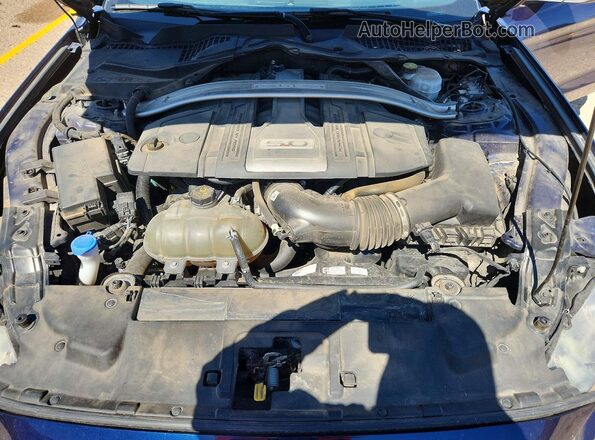 1FA6P8CF8L5170124 2020 FORD MUSTANG Blue Rear interior view