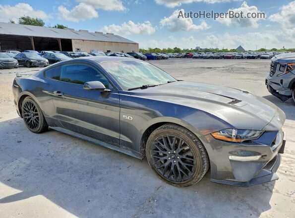 1FA6P8CF8L5171385 2020 FORD MUSTANG Gray Front right