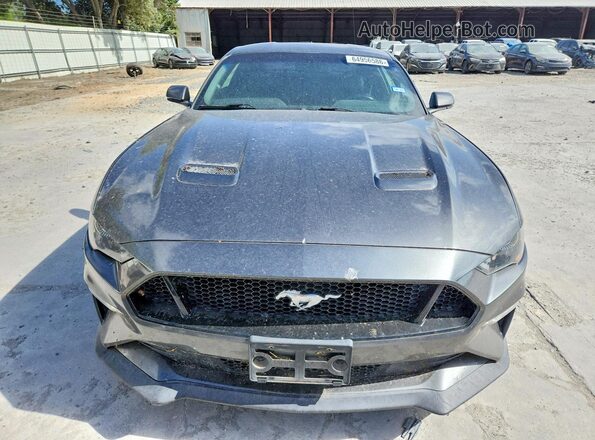 1FA6P8CF8L5171385 2020 FORD MUSTANG Gray Front view