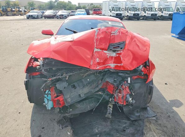 1FA6P8CF8M5134127 2021 FORD MUSTANG Red Դիմացի տեսք