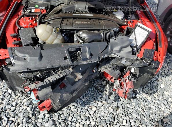 1FA6P8CF8M5134127 2021 FORD MUSTANG Red Սալոնի հետևի տեսք