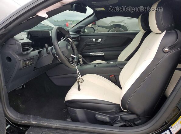 1FA6P8CF8S5419018 2025 FORD MUSTANG Black წინა სალონის ხედი