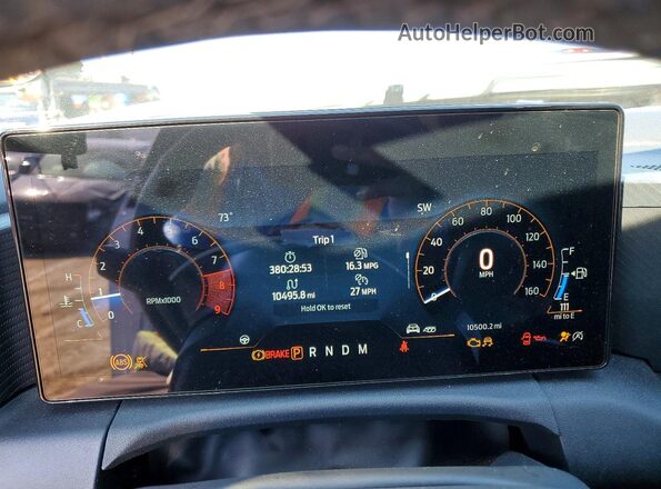 1FA6P8CF8T5401801 2026 FORD MUSTANG White Vista del cuadro de instrumentos