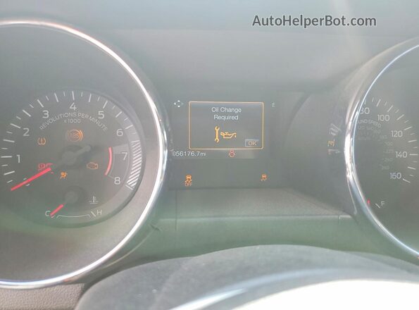 1FA6P8CF9G5246150 2016 FORD MUSTANG Gray Vista del cuadro de instrumentos