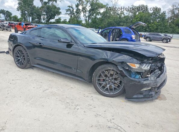 1FA6P8CF9G5284011 2016 FORD MUSTANG Black Przód prawy