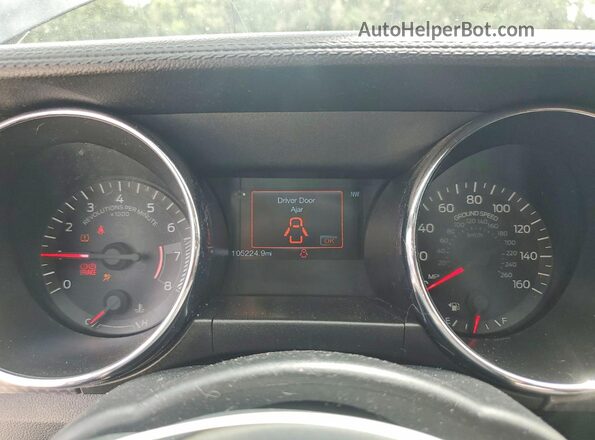 1FA6P8CF9G5284011 2016 FORD MUSTANG Black Widok zestawu wskaźników