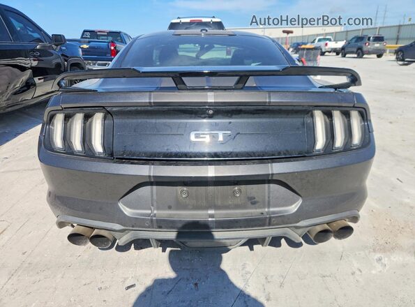1FA6P8CF9J5180464 2018 FORD MUSTANG Серый Вид сзади