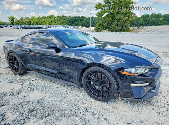1FA6P8CF9K5130178 2019 FORD MUSTANG Black Передня права чверть
