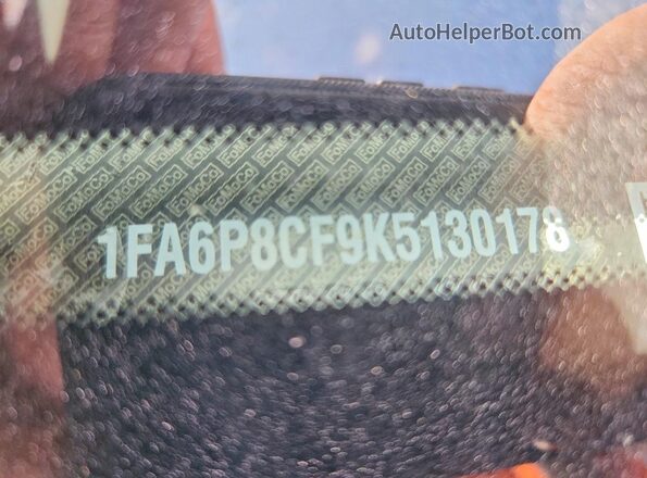 1FA6P8CF9K5130178 2019 FORD MUSTANG Black Вид підкапотного простору