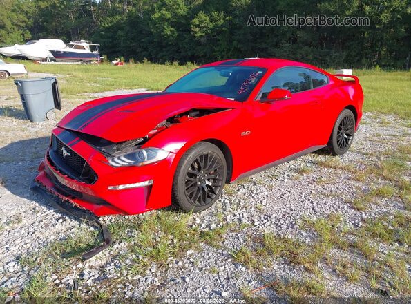 1FA6P8CF9K5141567 2019 FORD MUSTANG Red Przód lewy