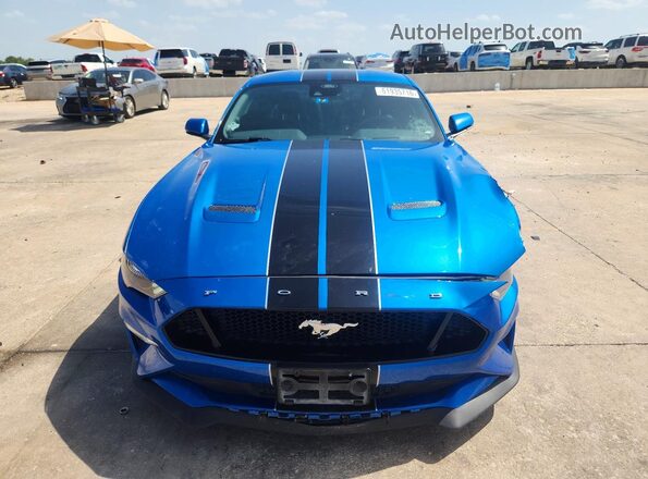 1FA6P8CF9K5142850 2019 FORD MUSTANG Blue Vista frontal