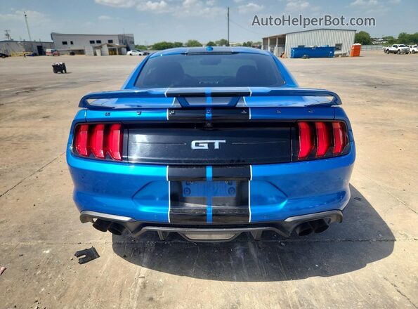 1FA6P8CF9K5142850 2019 FORD MUSTANG Blue Vista trasera