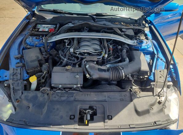 1FA6P8CF9K5142850 2019 FORD MUSTANG Blue Vista interior trasera