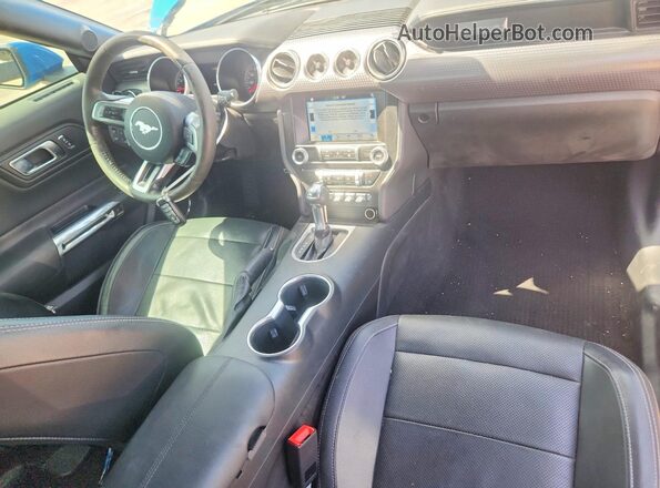 1FA6P8CF9K5142850 2019 FORD MUSTANG Blue Vista del salpicadero