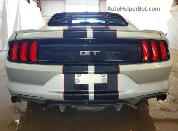 1FA6P8CF9K5151211 2019 FORD MUSTANG Серый Вид сзади