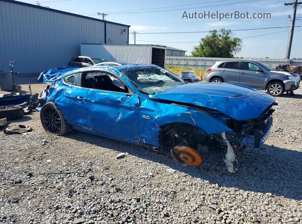 1FA6P8CF9L5149105 2020 FORD MUSTANG Blue Front right