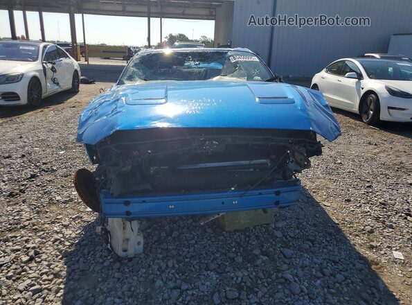 1FA6P8CF9L5149105 2020 FORD MUSTANG Blue Front view