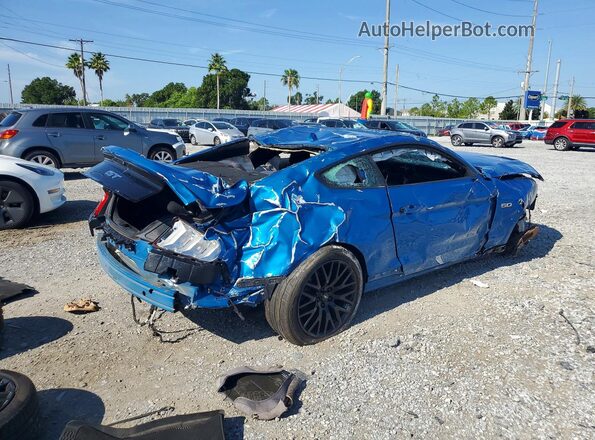 1FA6P8CF9L5149105 2020 FORD MUSTANG Blue Rear right