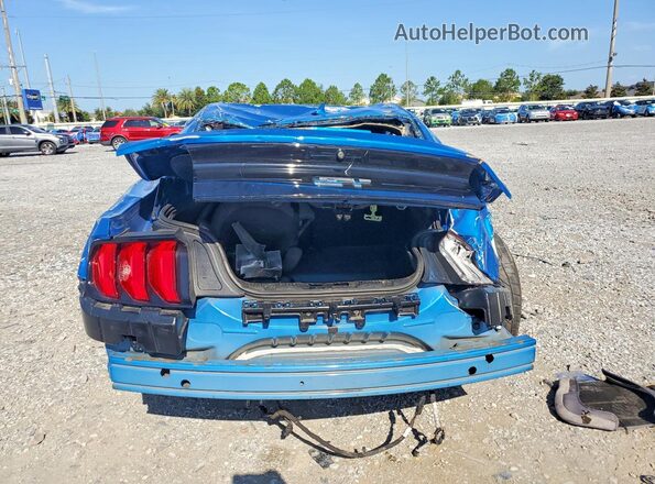 1FA6P8CF9L5149105 2020 FORD MUSTANG Blue Rear view