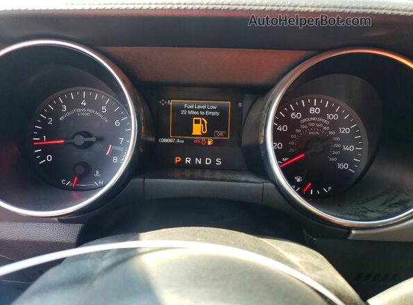 1FA6P8CF9L5183691 2020 FORD MUSTANG Черный Вид щитка приборов