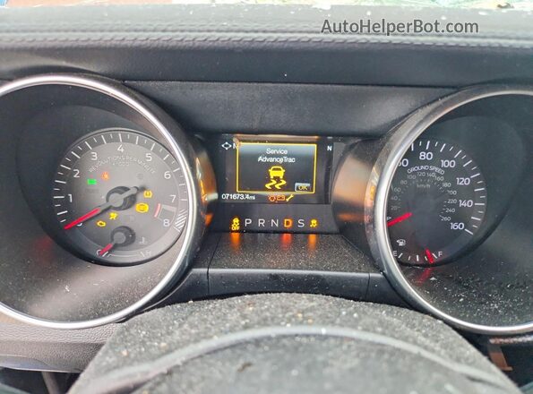 1FA6P8CF9M5135240 2021 FORD MUSTANG Blue Instrument cluster view