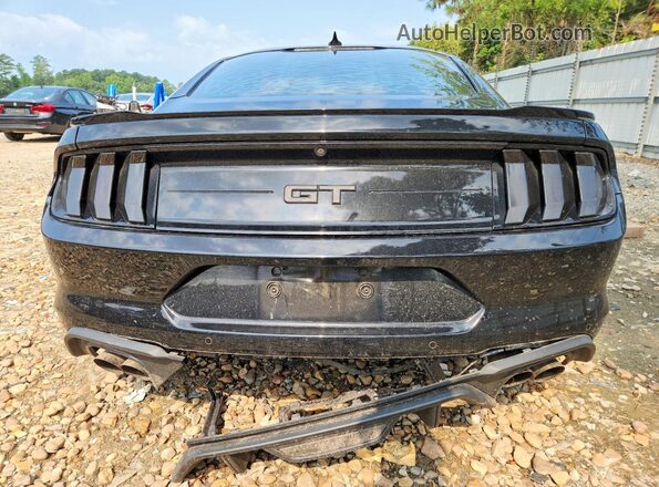1FA6P8CF9N5145090 2022 FORD MUSTANG Черный Вид сзади