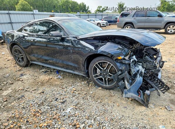 1FA6P8CF9N5145090 2022 FORD MUSTANG Черный Передняя правая четверть