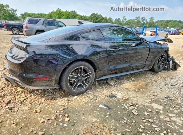 1FA6P8CF9N5145090 2022 FORD MUSTANG Черный Задняя правая четверть