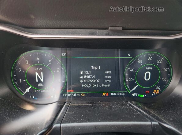 1FA6P8CF9N5145090 2022 FORD MUSTANG Черный Вид щитка приборов