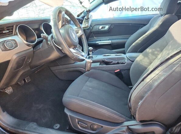 1FA6P8CF9N5145610 2022 FORD MUSTANG Black Вид салону спереду