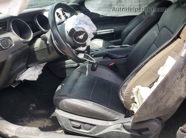 1FA6P8CF9N5147924 2022 FORD MUSTANG Black წინა სალონის ხედი