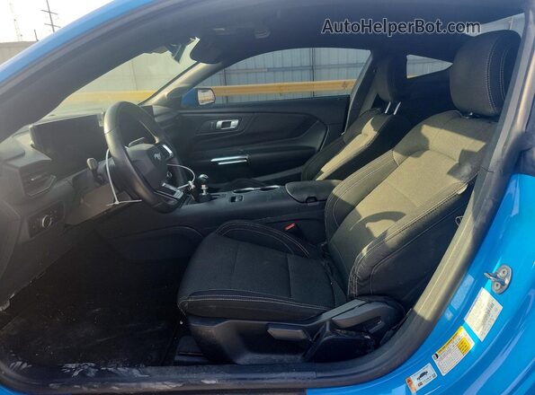 1FA6P8CF9R5415070 2024 FORD MUSTANG Blue Front interior view