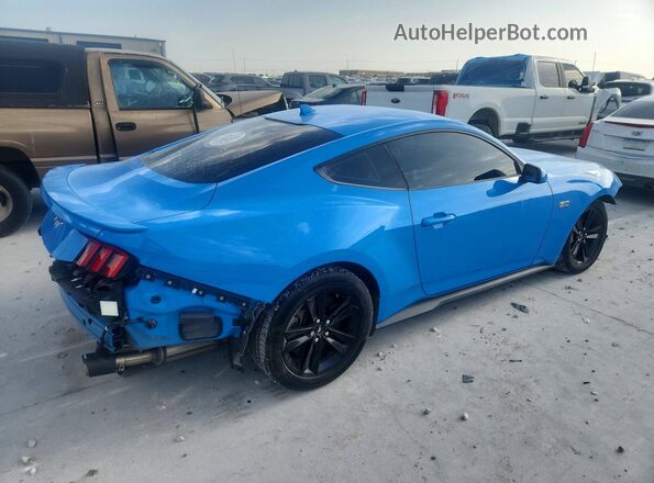 1FA6P8CF9R5415070 2024 FORD MUSTANG Blue Rear right