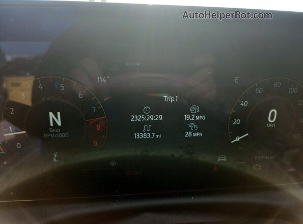 1FA6P8CF9R5415070 2024 FORD MUSTANG Blue Instrument cluster view