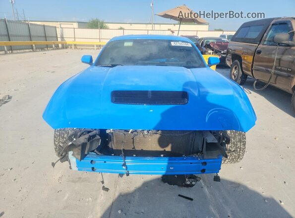 1FA6P8CF9R5415070 2024 FORD MUSTANG Blue Front view