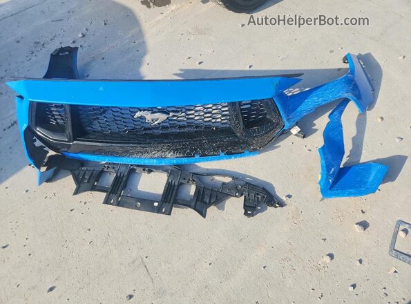 1FA6P8CF9R5415070 2024 FORD MUSTANG Blue Engine compartment view
