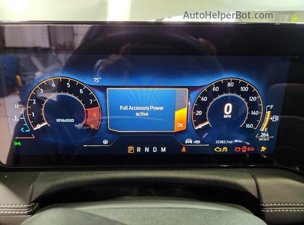 1FA6P8CF9R5431401 2024 FORD MUSTANG Gray Vista del cuadro de instrumentos