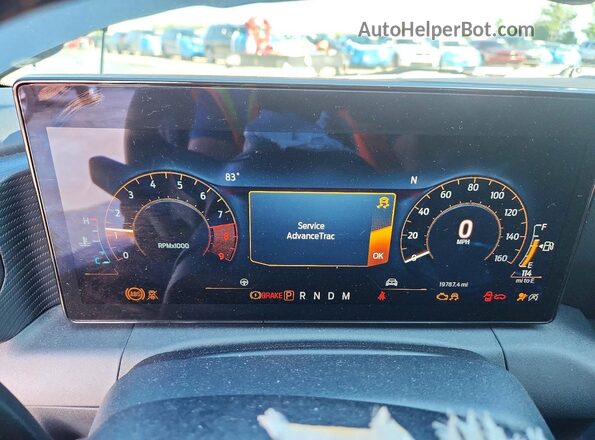 1FA6P8CF9R5435884 2024 FORD MUSTANG Black ხელსაწყოთა პანელის ხედი
