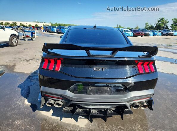 1FA6P8CF9R5435884 2024 FORD MUSTANG Black უკანა ხედი