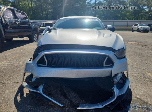 1FA6P8CFXG5288939 2016 FORD MUSTANG Silver Front view