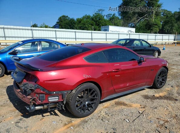 1FA6P8CFXH5280518 2017 FORD MUSTANG Темно-бордовый Задняя правая четверть